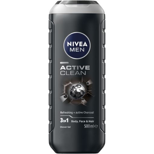 NIVEA SHOWER GEL ACTIVE CLEAN 500ML