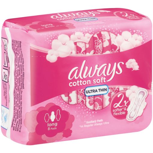 ALWAYS PADS ULTRA COTTON LONG
