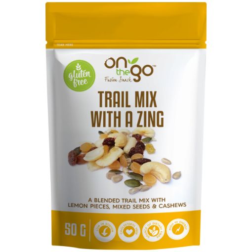 ON THE GO TRAIL MIX WITH A ZING 50G