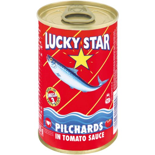 LUCKY STAR PILCHARDS IN TOMATO SCE 155G