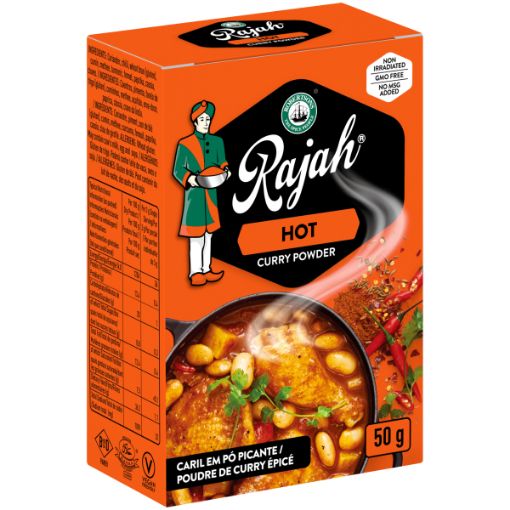 ROBERTSONS RAJAH CURRY POWDER HOT 50G
