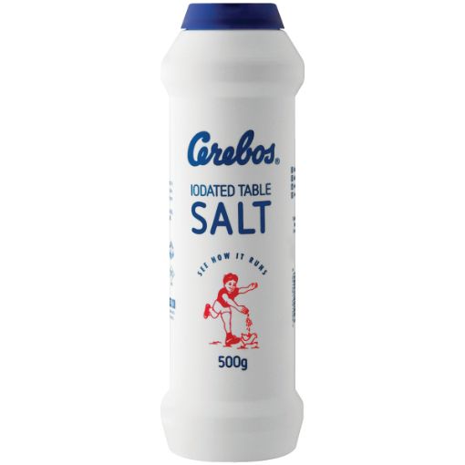 CEREBOS SALT FLASK IODATED 500G