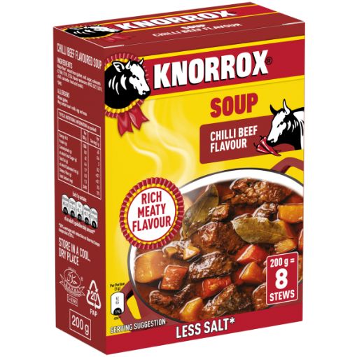 KNORROX SOUP CHILLI BEEF 200G