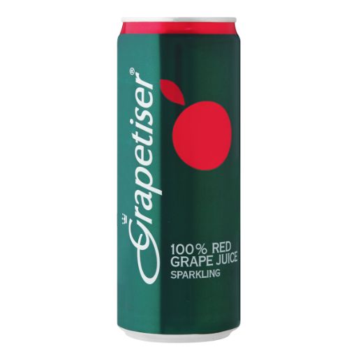 GRAPETISER 100% P/SPARK JC R/GRAPE 330ML