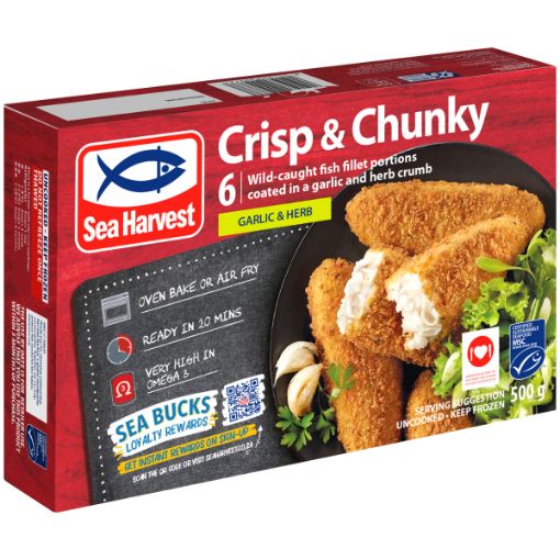SEA HARVEST CRISP&CHUNKY GARL&HERB 500G