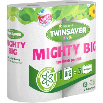 TWINSAVER MIGHTY BIG ROLLER TOWELS