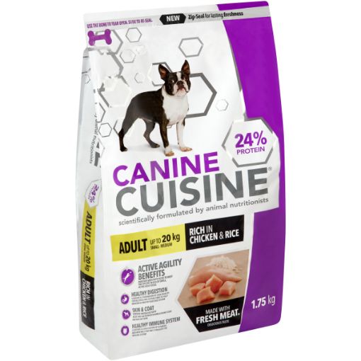 CANINE CUISINE DOG FOOD D/F A SM BRD CH&RI 1.75KG