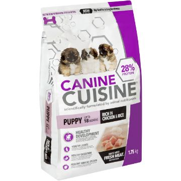 CANINE CUISINE DOG FOOD D/F PUPPY CHK&RICE 1.75KG