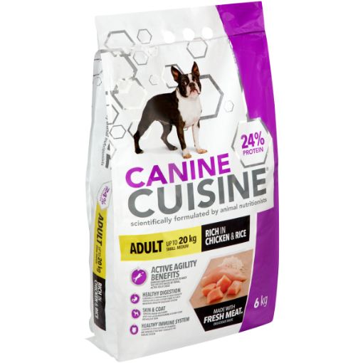 CANINE CUISINE DOG FOOD ADULT SMALL CHIC&RICE 6KG