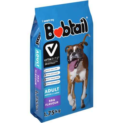 BOBTAIL DOG FOOD MED LRG DOGS BBQ GRILL 1.75KG
