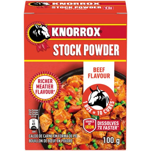KNORROX STOCK POWDER BEEF 100G