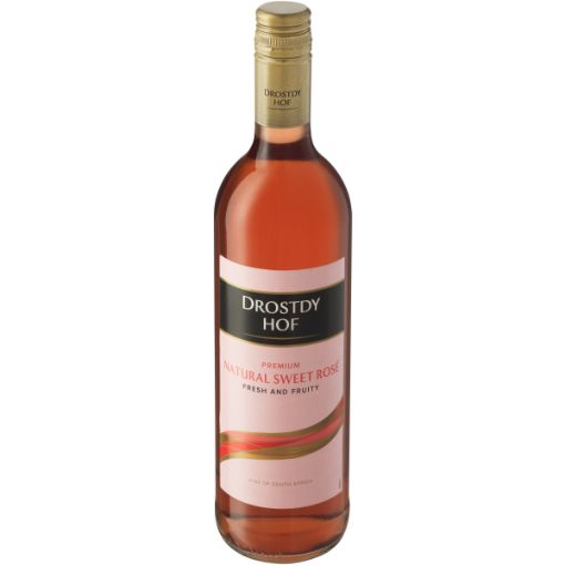 DROSTDY HOF NATURAL SWEET ROSE 750ML