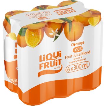 LIQUI-FRUIT L/L FRUIT JUICE ORANGE 300ML x 6