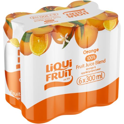 LIQUI-FRUIT L/L FRUIT JUICE ORANGE 300ML x 6