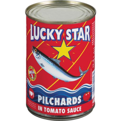 LUCKY STAR PILCHARDS IN TOM/SCE 400G