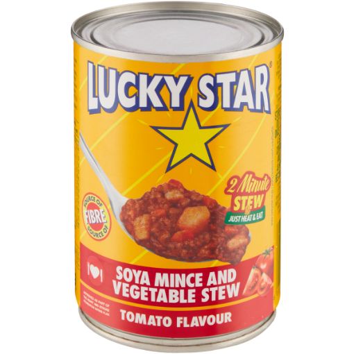 LUCKY STAR STEW SOYA MINCE&VEG TOM 400G