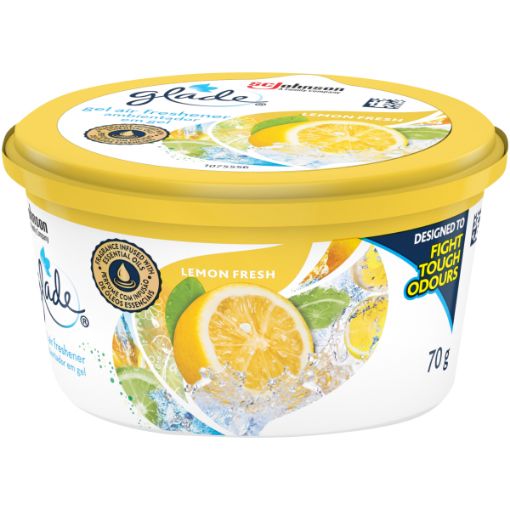 GLADE GEL FRESHENER LEMON 70G