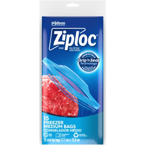 ZIPLOC BAGS FREEZER  MEDIUM