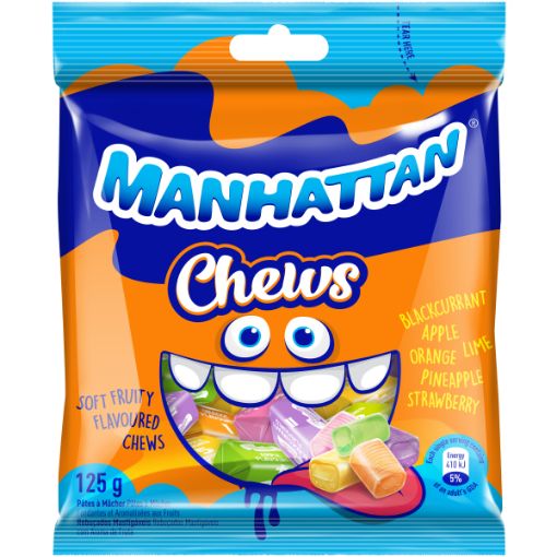 MANHATTAN CANDY FRUIT CHEWS 125G