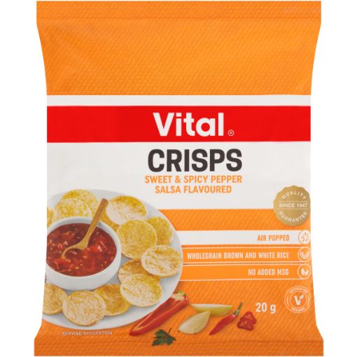 VITAL CHIPS CRISPS SWT&SPICY PEPPER SALSA 20G