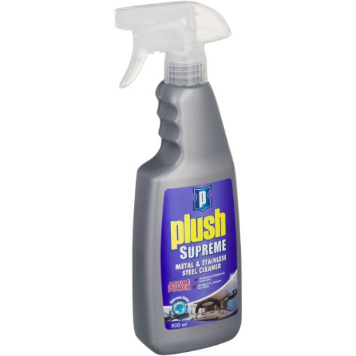 PLUSH METAL&S/LESS STEEL CLEANER 500ML