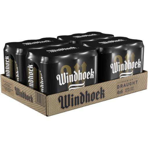WINDHOEK DRAUGHT CAN 500ML x 24