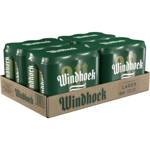 WINDHOEK LAGER CAN 500ML x 24