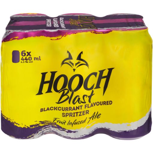 HOOCH BLAST CAN BLACK CURRANT 440ML x 6