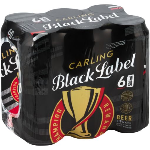 CARLING B/LABEL CAN 500ML x 6