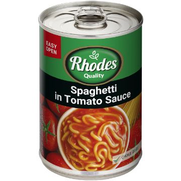 RHODES SPAGHETTI IN TOM SAUCE 410G