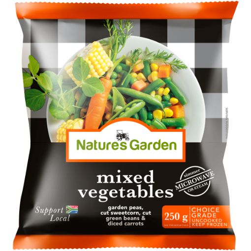 NATURES GARDEN MIXED VEGETABLES 250G