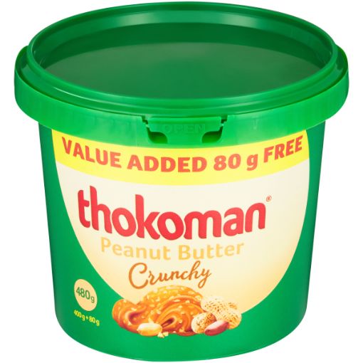 THOKOMAN P/BUTTER CRUNCH 400GR+80GR FREE
