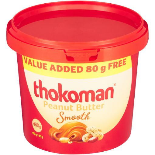 THOKOMAN P/BUTTER SMOOTH 400GR+80GR FREE