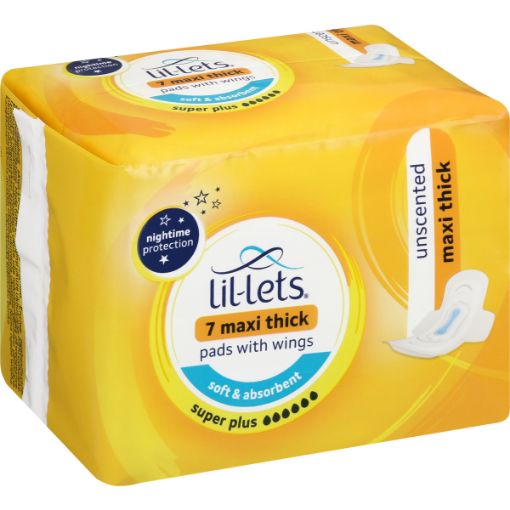 LIL-LETS PADS SUPER PLUS UNSCENTED
