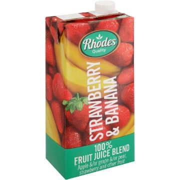 RHODES FRUIT JUICE 100% STRAW&BANANA