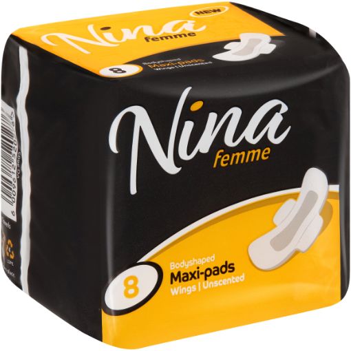 NINA FEMME PADS MAXI  WINGS UNSCENTED