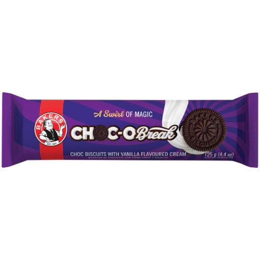 BAKERS CHOC O BREAK BISCUIT 125G
