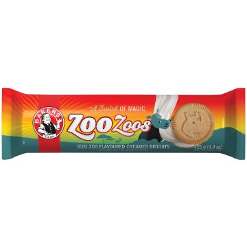 BAKERS ZOO ZOOS CREAM BISCUIT 125G