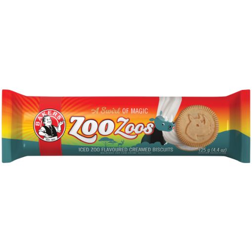 BAKERS ZOO ZOOS CREAM BISCUIT 125G
