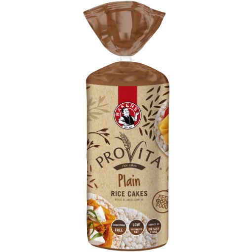 BAKERS PROVITA PLAIN RICE CAKES 100G