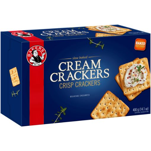 BAKERS CREAM CRACKERS 400G