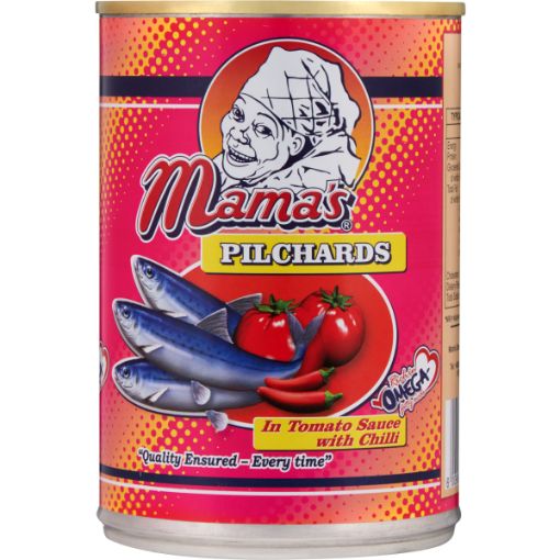MAMA`S PILCHARDS IN TOM CHILLI 400G