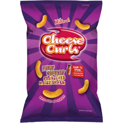 WILLARDS CHIPS CHEESE CURLS F/CHTNY 90G