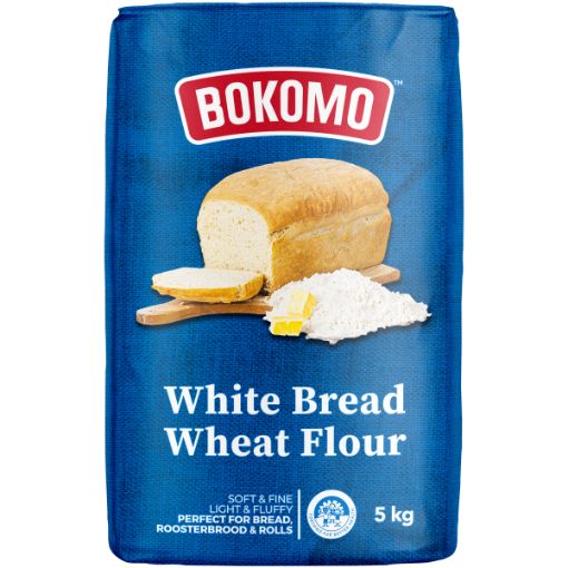 BOKOMO WHITE BREAD WHEAT FLOUR 5KG