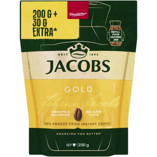 JACOBS GOLD INSTANT COFFEE POUCH 230G