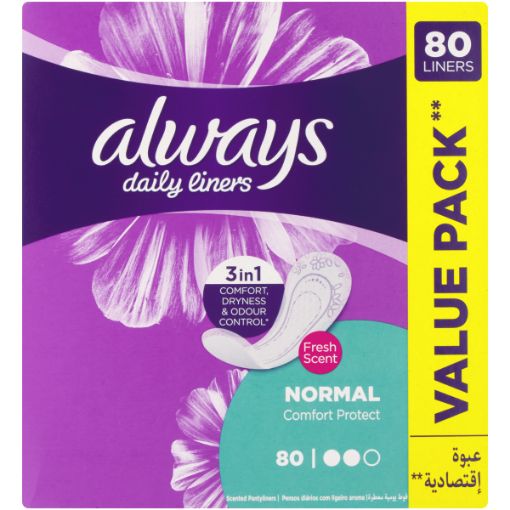 ALWAYS PANTY LINERS NORMAL SCENTED
