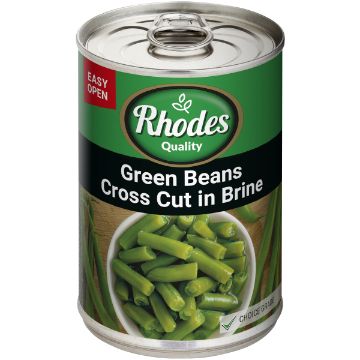 RHODES GREEN BEANS CROSS CUT 410G