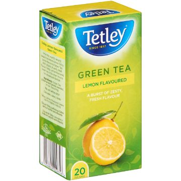 TETLEY TEA GREEN AND LEMON