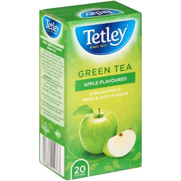 TETLEY TEA GREEN AND APPLE