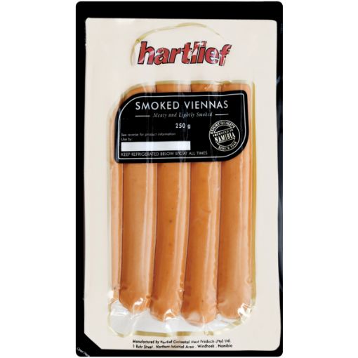 HARTLIEF SMOKED VIENNAS 250G